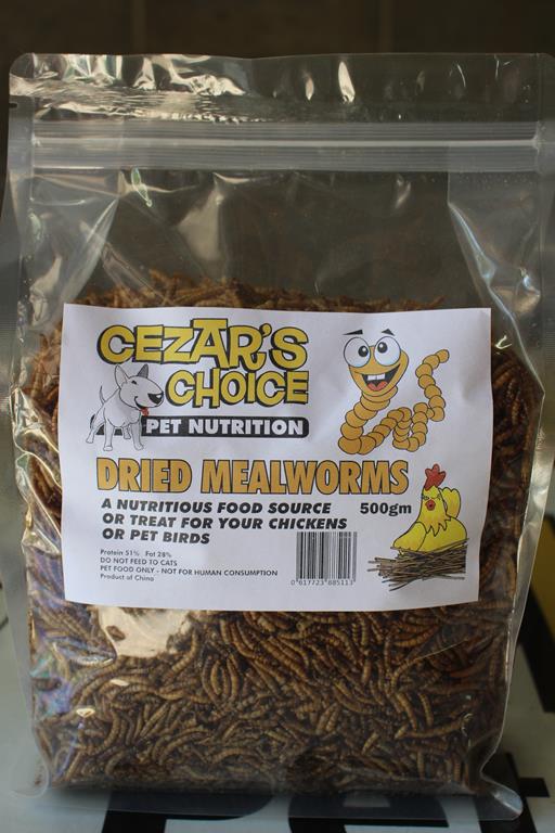 Dried Mealworms 5kg Cezars Choice