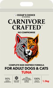 Carnivore Created Cat and Dog Food Combined Adult Tuna 1.5kg